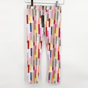 Imoga Size 12 Girls Santa Fe Print Cropped Leggings